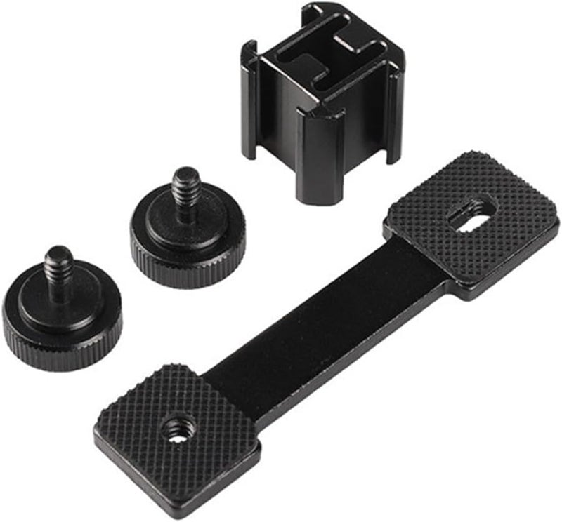 Triple Headed Hot Shoe Mount Metal Bracket Holder for Camera Lighting Photography - Image 1